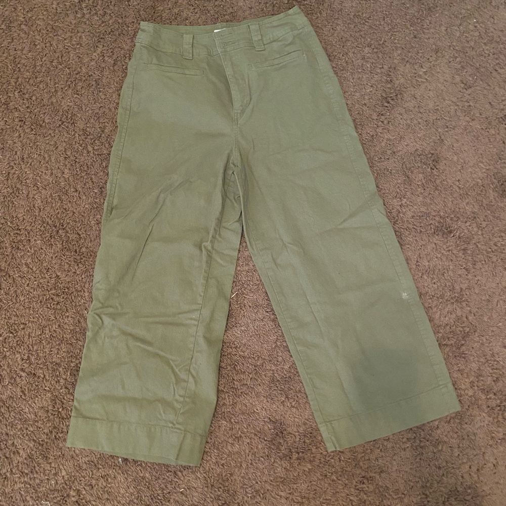 Cropped Wide Leg Pants